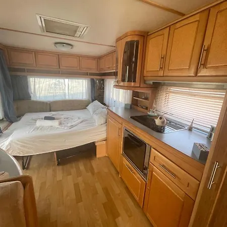 Sea Caravan/camper On The Campsite *