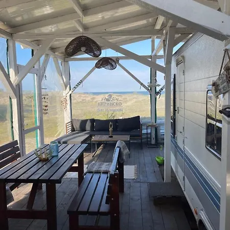 Sea Caravan/camper On The Campsite *