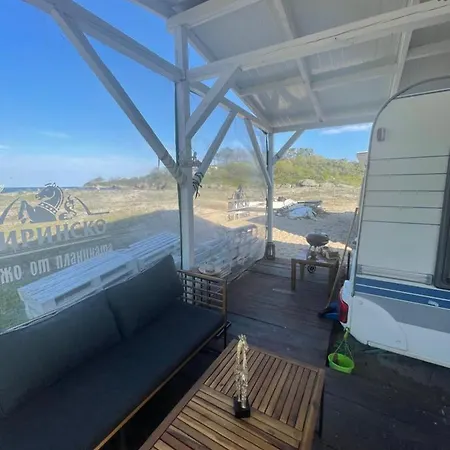 Sea Caravan/camper On The Campsite *